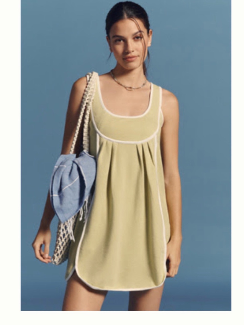 DAILY PRACTICE BY ANTHROPOLOGIE AT PLAY MINI DRESS - Citrus Zest